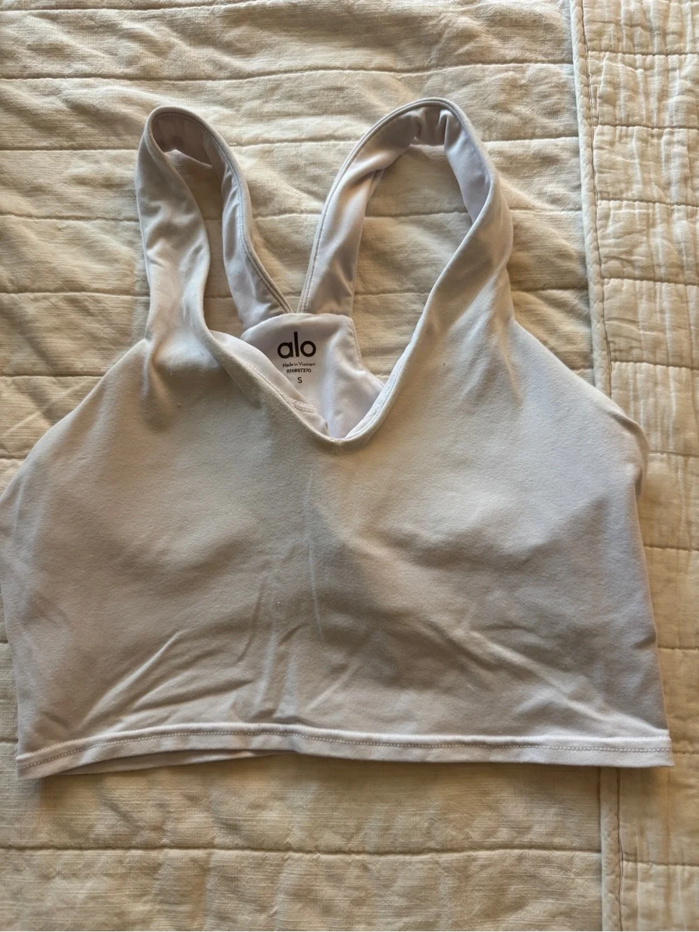 ALO Yoga White Sports Bra
